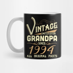 Vintage Grandpa Since 1994 Funny Man Myth Legend Daddy Mug